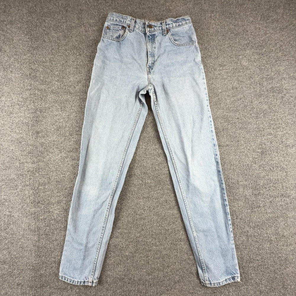 Vintage Levi's 550 Jeans Womens 11 Long Light Wash High Rise Relaxed Tapered